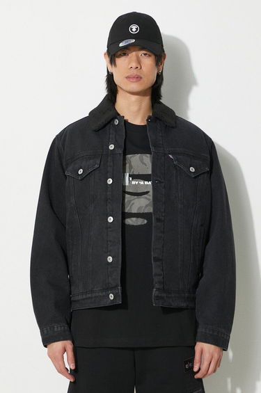 Jakna BBC IceCream ICECREAM Running Dog Sherpa Denim Jacket Črna | IC24147, 2