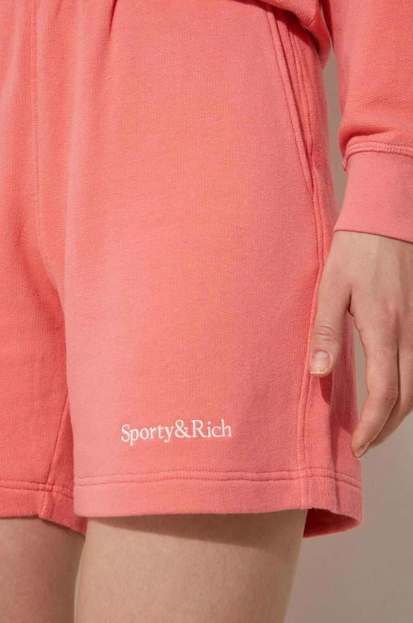 Trenirka Sporty & Rich Sweatpants Serif Logo Soft Gym Roza | SH007S402SC