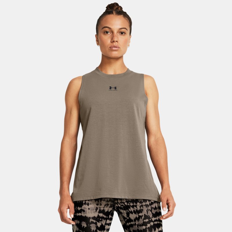 Majica brez rokavov Under Armour Tank Top Rjava | 1383659-200