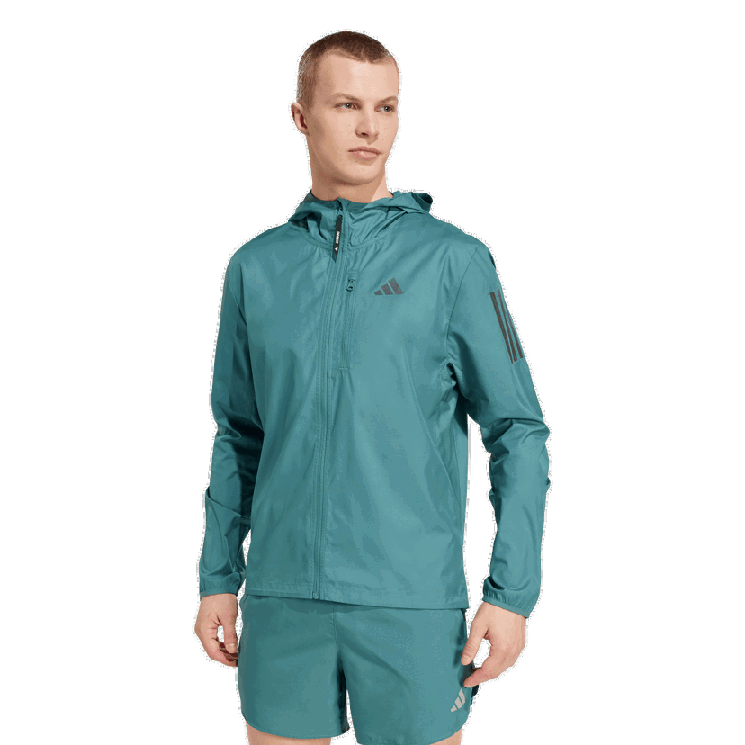 Vetrovka adidas Originals Own The Run Hooded Wind Jacket Zelena | KC2203
