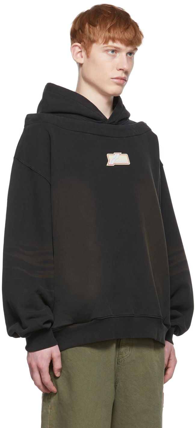 Pulover We11done We11done Cotton Hoodie Črna | WD-TH1-22-509-U-BK, 1