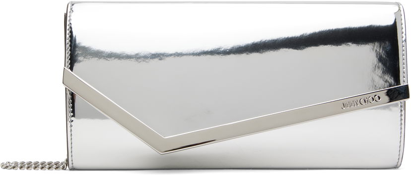 Torbica Jimmy Choo Jimmy Choo Emmie Metallic Clutch Kovinski | EMMIE