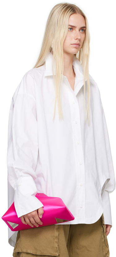 Srajce The Attico The Attico Diana Asymmetric Shirt Bela | 227WCH04 C052, 1