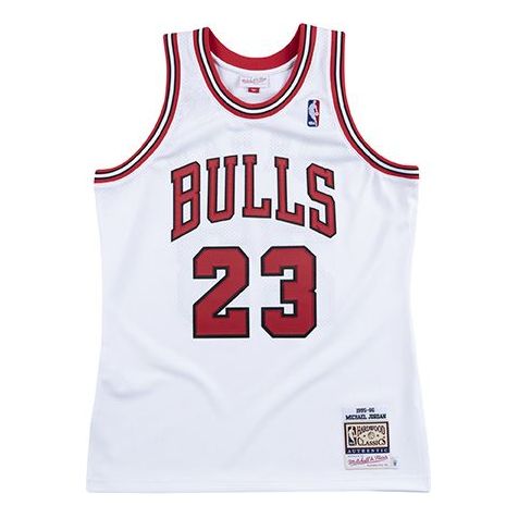 Majica brez rokavov Mitchell & Ness Mitchell & Ness Chicago Bulls Jersey Bela | AJY4GS18076-CBUWHIT95MJO, 0