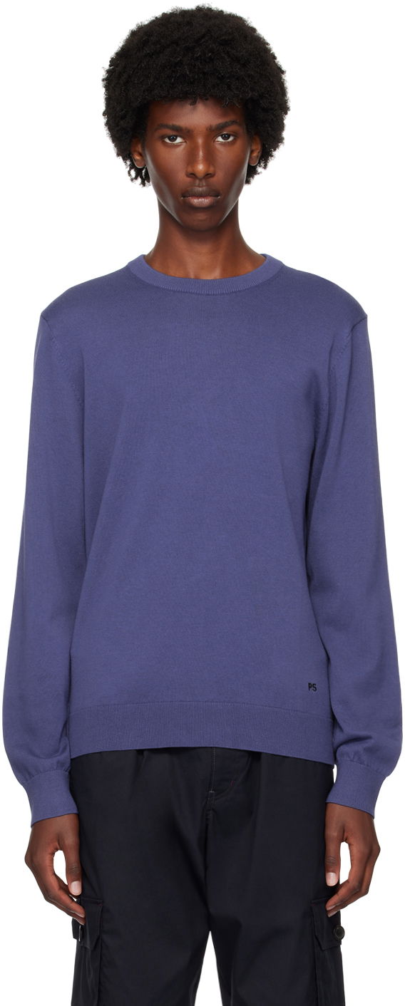 Pleteni pulover Paul Smith PS by Paul Smith Organic Cotton Sweater Lila | M2R-503X-N21858-46A