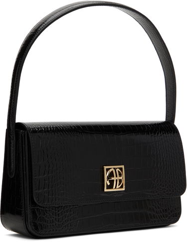 Torbica Anine Bing Crocodile Embossed Leather Shoulder Bag Črna | A-13-10232-010, 1