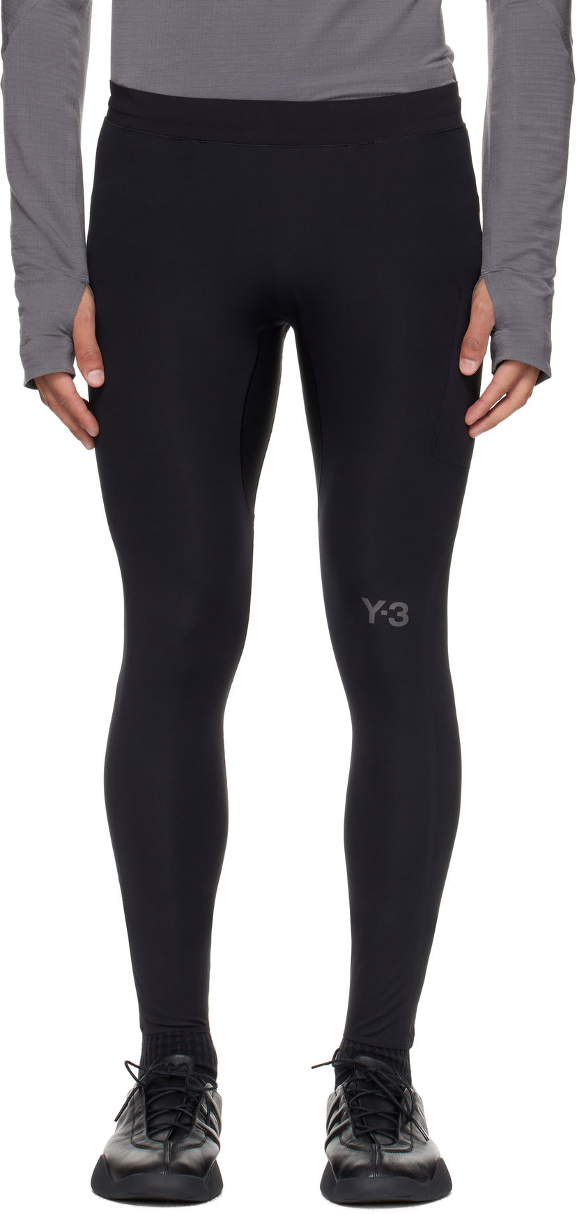 Pajkice Y-3 Y-3 Running Leggings Črna | JX4805