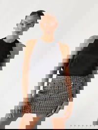 Sleeveless A-Line Satin Top