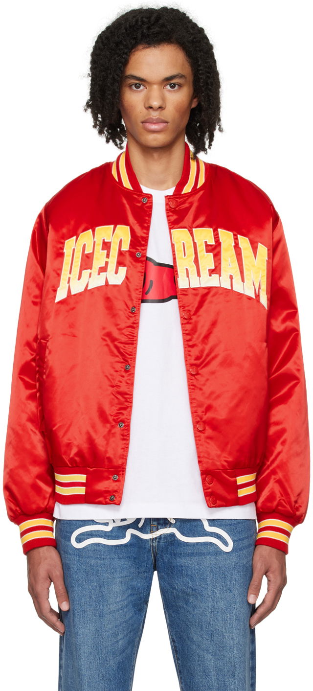 Bomber jakna BBC IceCream ICECREAM Embroidered Bomber Jacket Rdeča | IC23403, 0