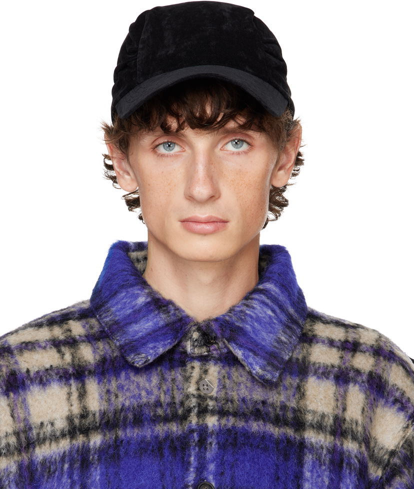 Kapa ADER ERROR Velour Baseball Cap Črna | BN01FWHW0207BK