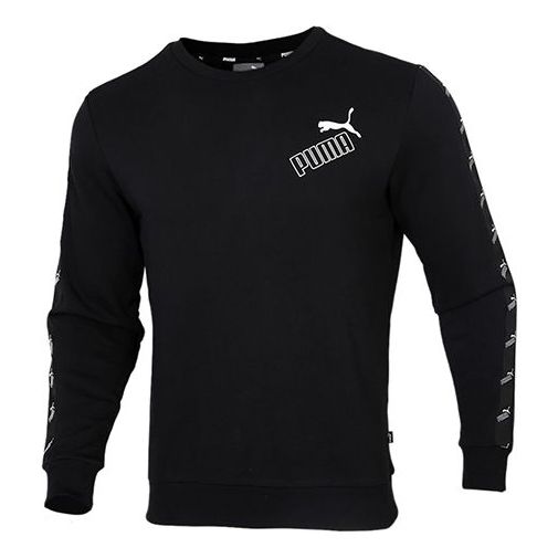 Pleteni pulover Puma Amplified Crew Sweatshirt Črna | 586914-01