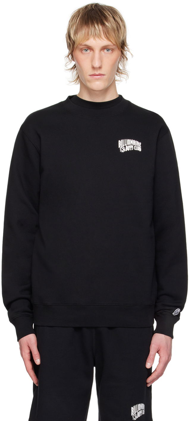 Pleteni pulover BILLIONAIRE BOYS CLUB Small Arch Sweatshirt Črna | BC004