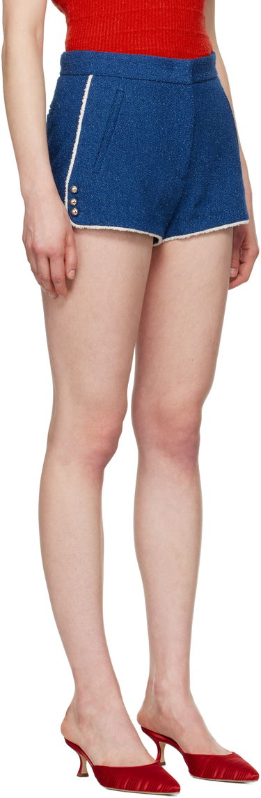 Kratke hlače MSGM MSGM Cotton Shorts Modra | 3841MDB07 257112, 1