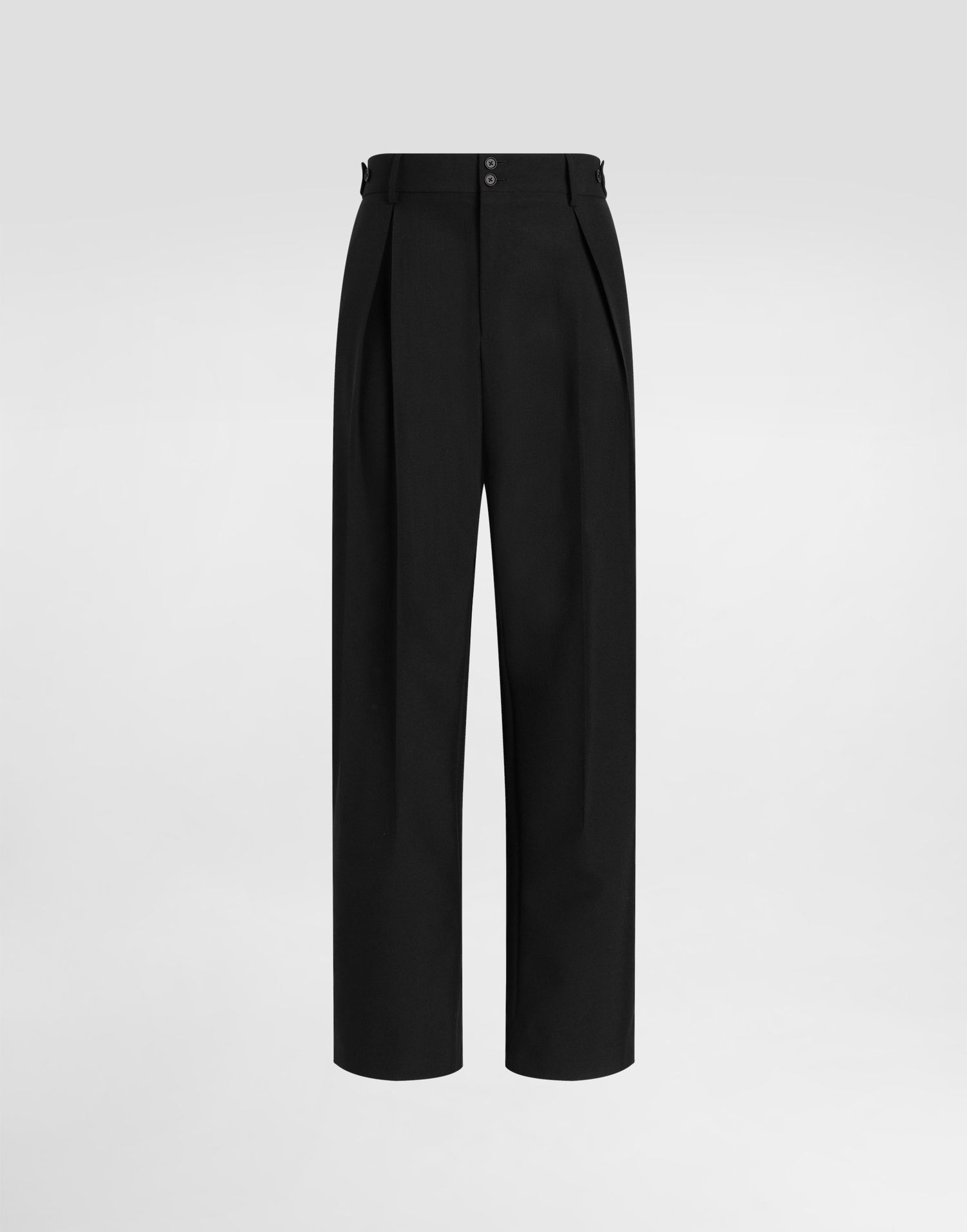 Hlače Dolce & Gabbana Dolce & Gabbana Wool Blend Pleated Trousers Črna | GP149THUMF3N0000, 0