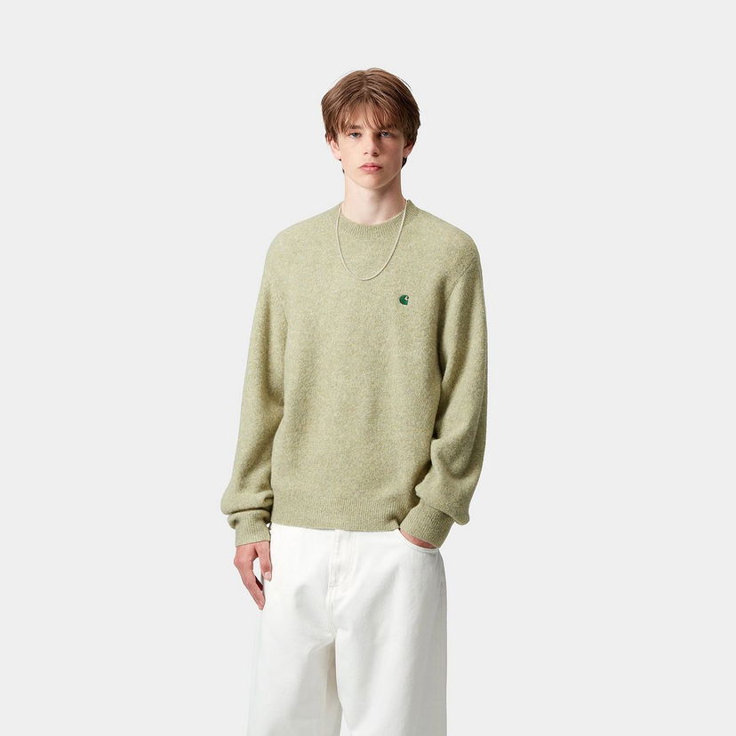 Pleteni pulover Carhartt WIP Carhartt WIP Curtis Sweater Zelena | I035394_24