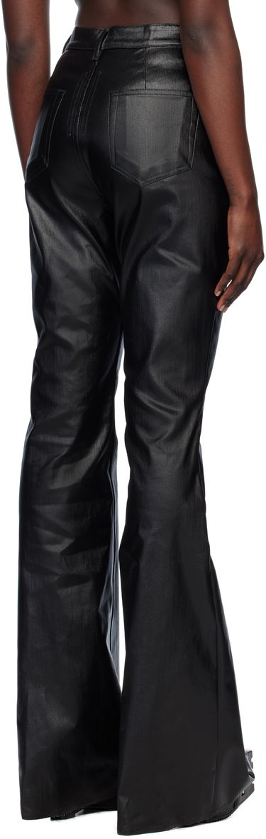 Kavbojke Rick Owens Rick Owens Hollywood Bolan Bootcut Coated Jeans Črna | RP01E7329 SCT, 2