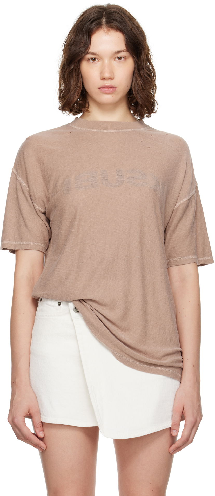Majica Ksubi Ksubi Reverse It Oh G S/S T-Shirt Rjava | WPF25TE022