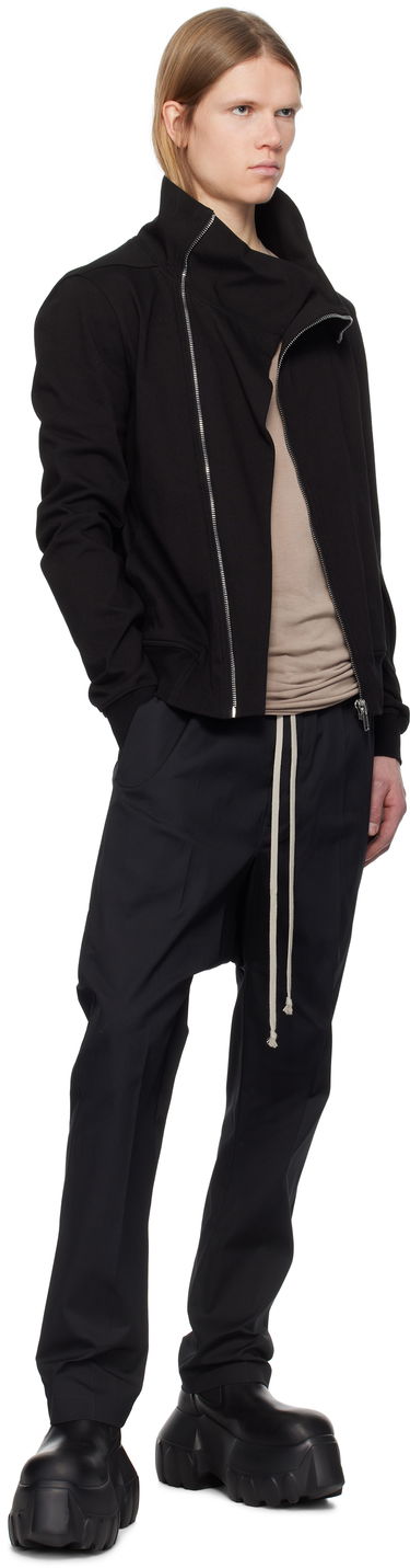 Hlače Rick Owens Rick Owens Hollywood Heavy Drawstring Trousers Črna | RU01E5380 TE, 3