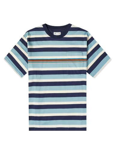 Majica Pop Trading Company x Paul Smith Stripe Tee Mornarica | M1R-136Y-K02032