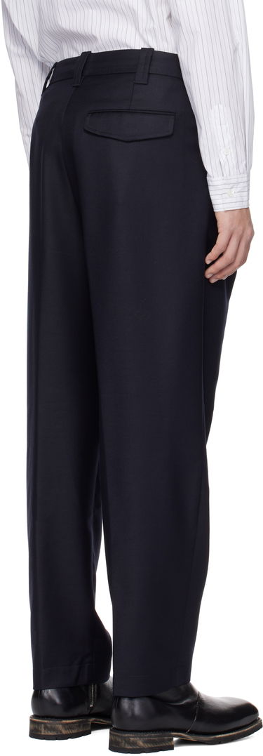 Hlače A.P.C. A.P.C. Renato Pleated Trousers Mornarica | LYAAV-H08428, 2