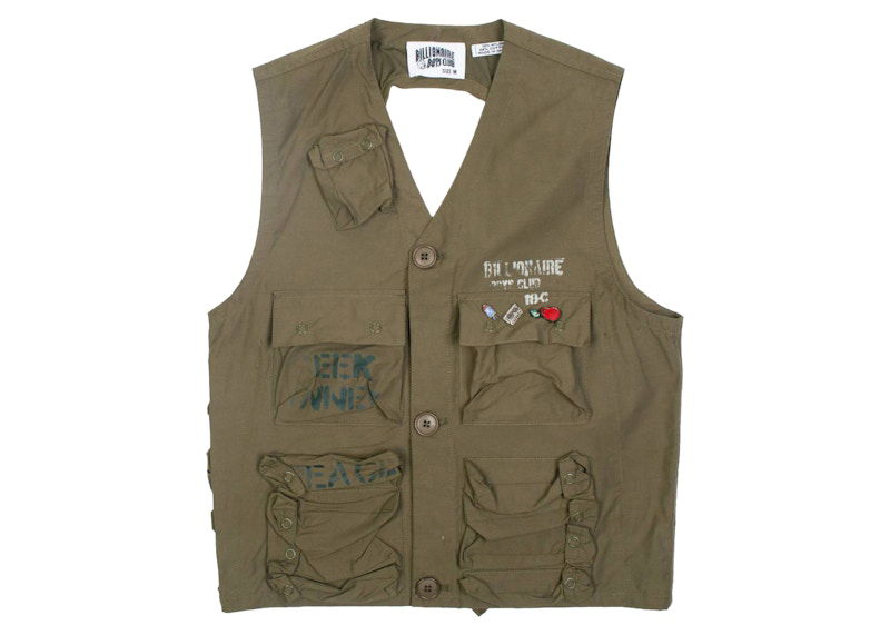 Telovnik BILLIONAIRE BOYS CLUB Billionaire Boys Club C1 Multi-Pocket Vest Zelena | 8011402GRN