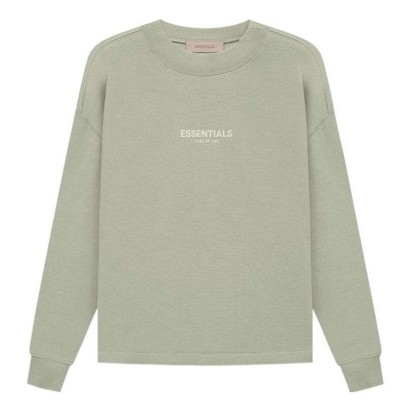 Pleteni pulover Fear of God Essentials SS22 Relaxed Crewneck Zelena | FOG-SS22-145