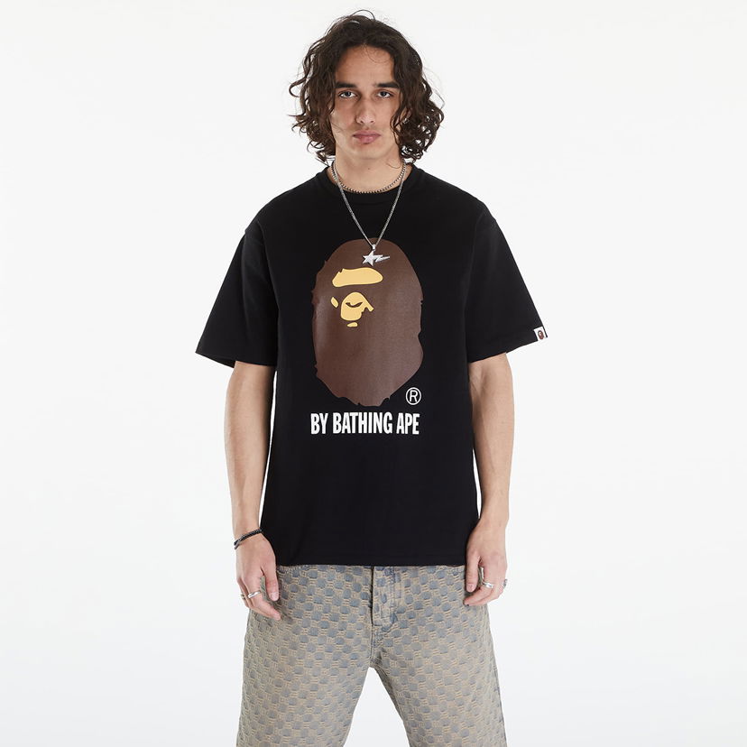 Majica BAPE A BATHING APE By Bathing Ape Tee Black Črna | 001TEK301002M BLK