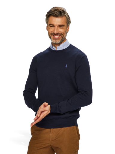 Pulover Polo by Ralph Lauren Core Regular Fit Sweater Mornarica | 710684957001