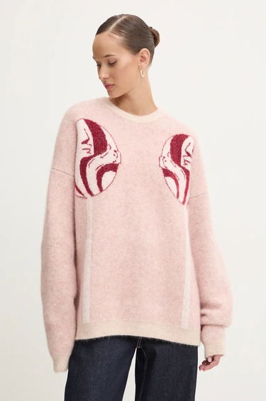 Pleteni pulover Fiorucci Fiorucci Warm Knitted Sweater Roza | U01FMKSW255KN11MU01, 3