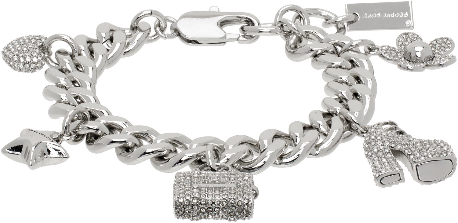 Zapestnica Marc Jacobs Marc Jacobs The Pave Mini Icon Charm Bracelet Kovinski | 2R3JBR001J81, 0