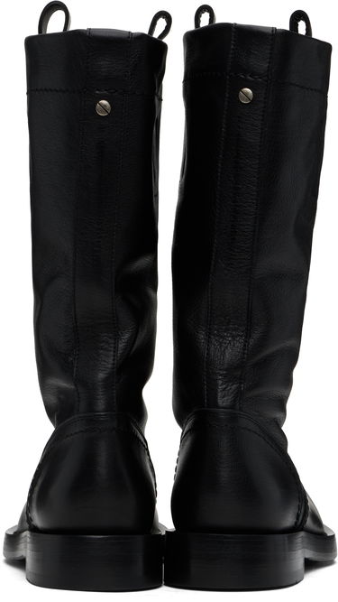 Oblačila Ann Demeulemeester Ann Demeulemeester Bente Leather Boots Črna | 2510-W-C32-LT157-099, 1