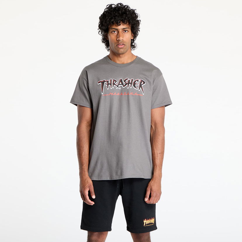 Majica Thrasher Thrasher Slash T-Shirt Siva | 145683