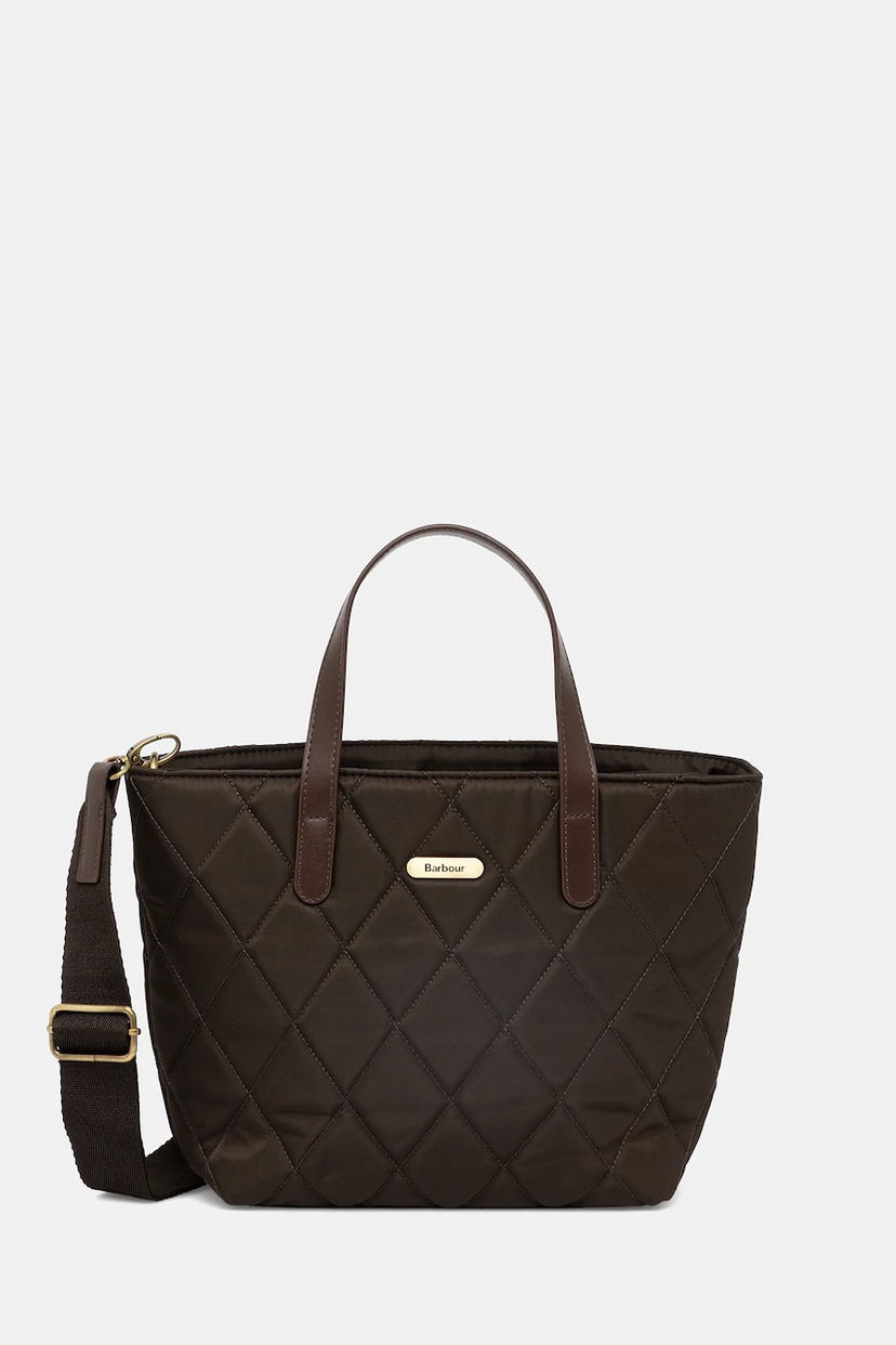 Tote bag Barbour Barbour Quilted Tote Bag Rjava | LBA0431