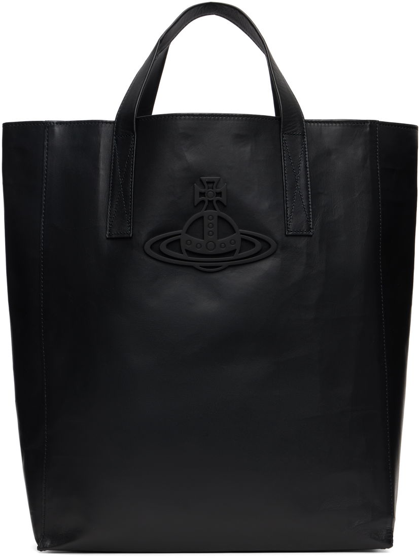 Tote bag Vivienne Westwood Vivienne Westwood Sarah Medium Leather Tote Črna | 4D02000BU-L00AN-