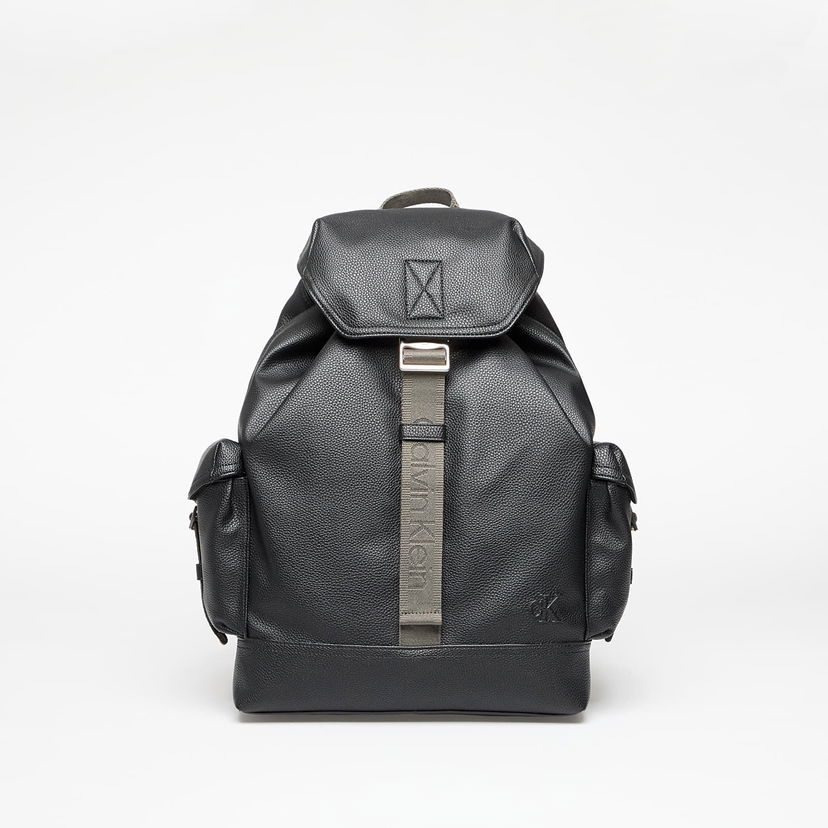 Nahrbtnik CALVIN KLEIN Calvin Klein Jeans Cargo Flap Backpack Črna | LV04G3077G UB1