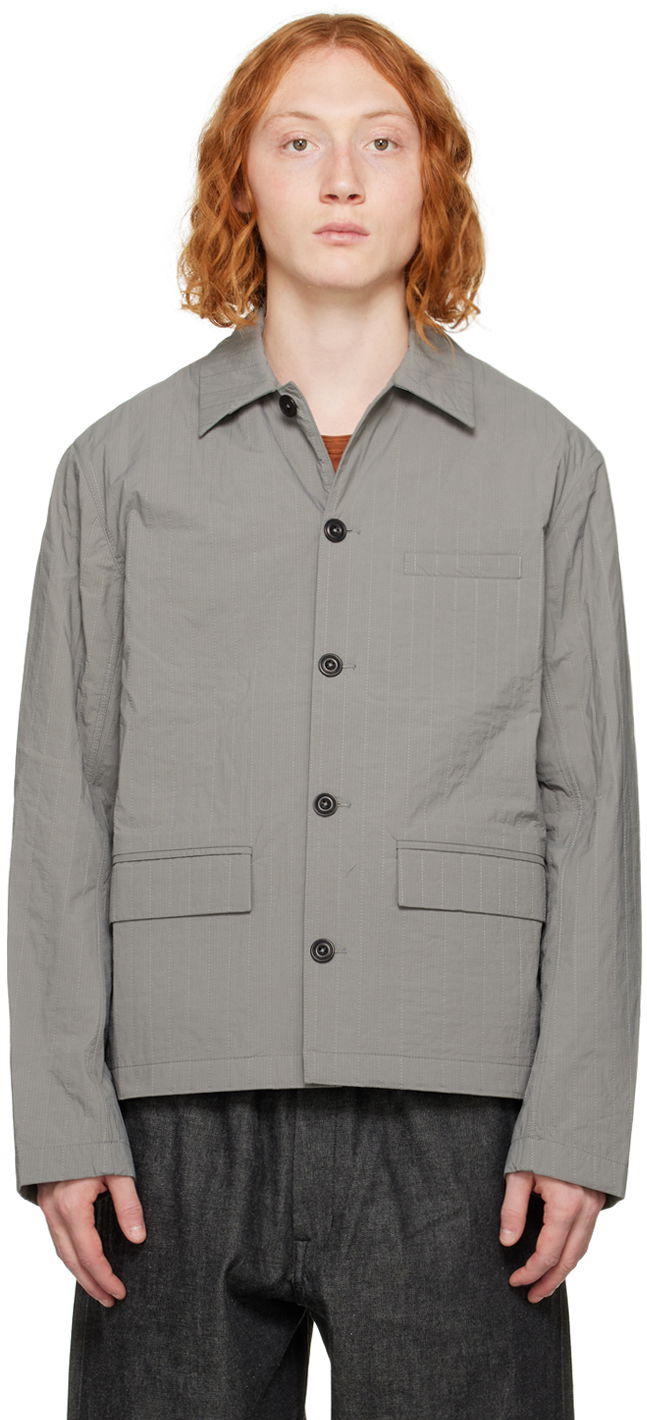 Vetrovka sage NATION SAGE NATION Quilted Jacket Siva | SO35 QUILTED JACKET