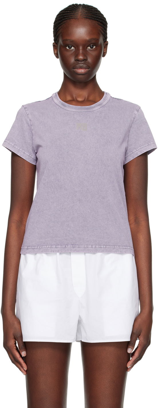 Majica Alexander Wang Alexander Wang Faded T-Shirt Lila | 4CC3221358, 0