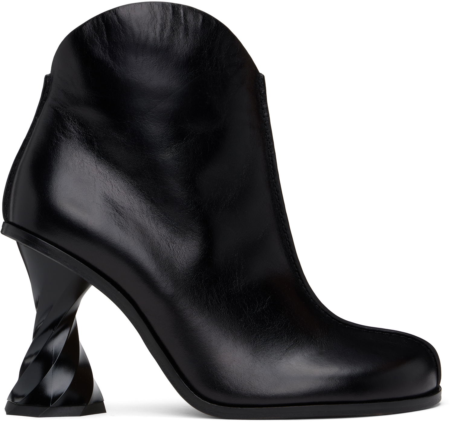 Oblačila JW Anderson JW Anderson Twisted Heel Ankle Boots Črna | ANW43211A, 0