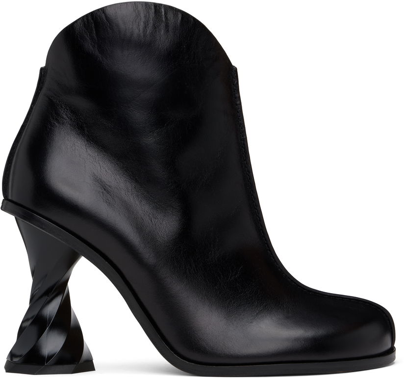 Oblačila JW Anderson JW Anderson Twisted Heel Ankle Boots Črna | ANW43211A