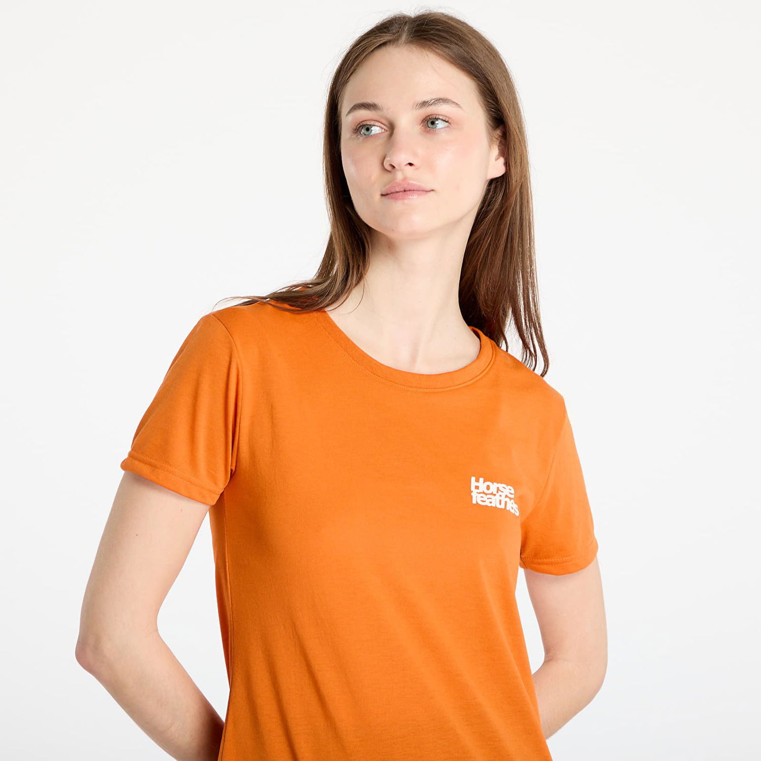 Majica Horsefeathers Horsefeathers Leila II Tech T-Shirt Oranžna | TW034C, 1