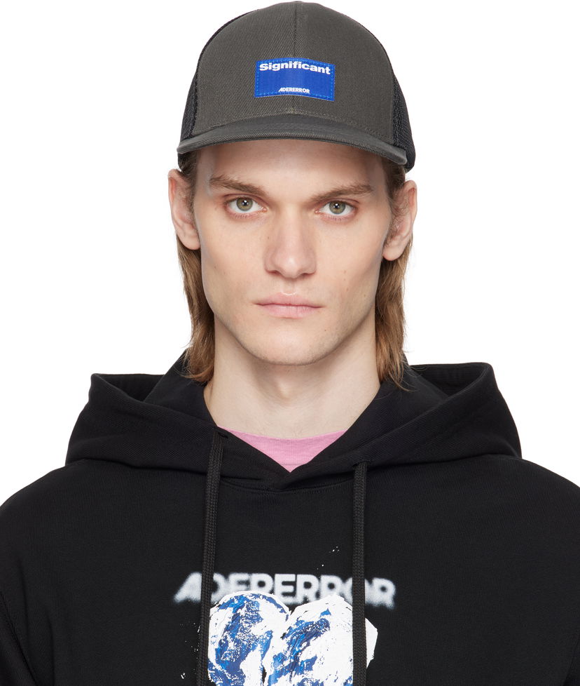 Kapa ADER ERROR Ader Error 'Significant' Tag Trucker Cap Siva | BM41FYHW0204CC