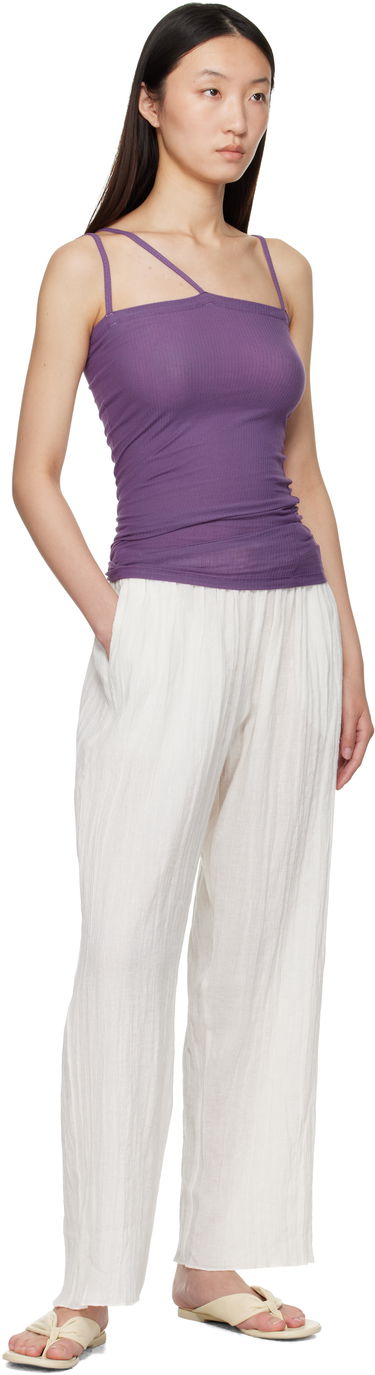 Majica brez rokavov Baserange Nida Asymmetric Tank Top Lila | TTNI-CR-AU25, 3