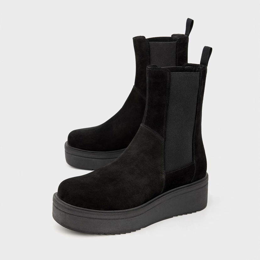 Superge in čevlji Vagabond Tara Nubuck Platform Chelsea Boots Črna | 4846-150-20