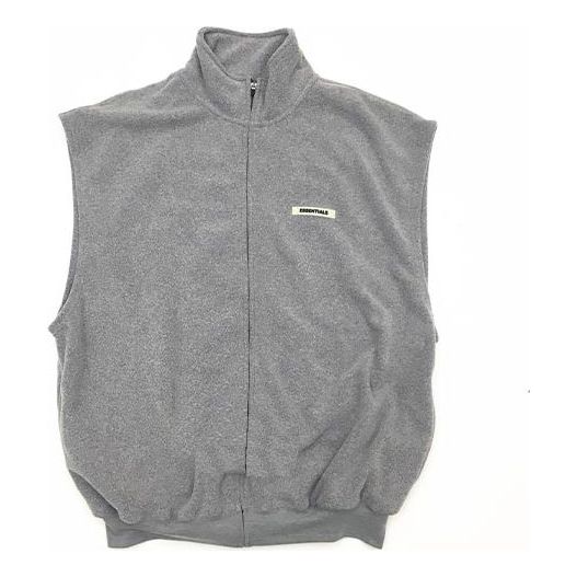 Pleteni pulover Fear of God Polar Fleece Vest Siva | 201161M185015