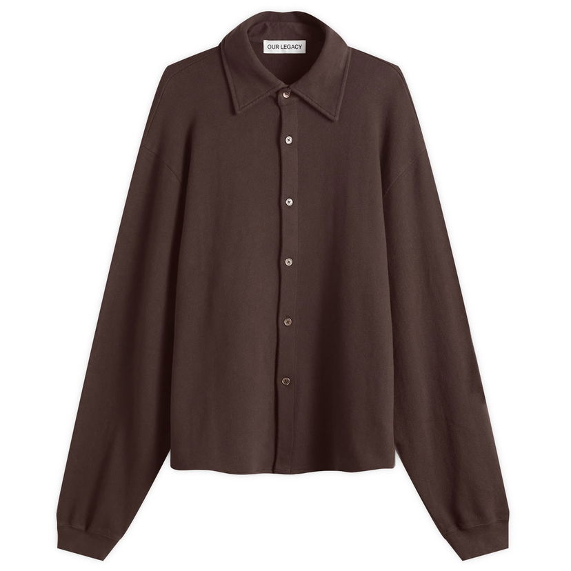 Pleteni pulover OUR LEGACY Our Legacy Recovery Fuzzy Knit Shirt, Size Small Rjava | M2256RD