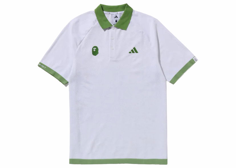 Polo majica BAPE BAPE x adidas Golf Polo White Bela | 1J73-112-901