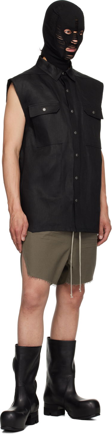 Telovnik Rick Owens Rick Owens Hollywood Jumbo Sleeveless Overshirt Črna | RR01E5708 TWL, 3