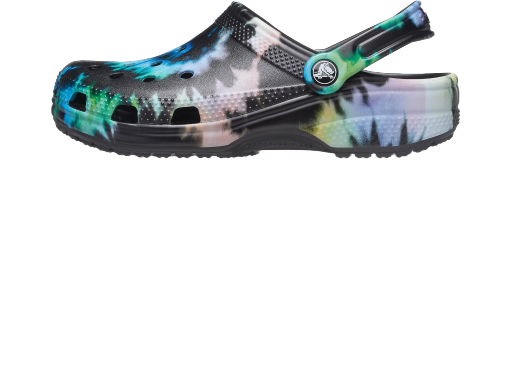 Superge in čevlji Crocs Classic Tie Dye Graphic Clog Črna | 205453-0FN