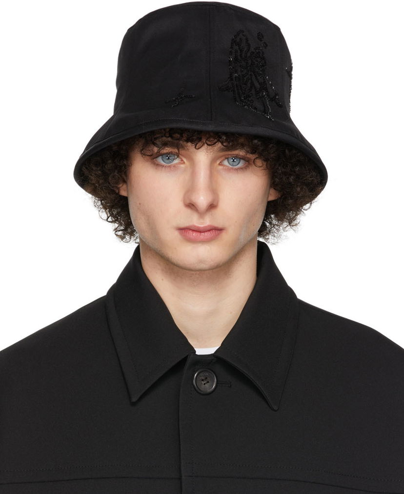Klobuk We11done We11done Angel Sequin 6-Panel Hat Črna | WD-AH1-22-411-U-BK