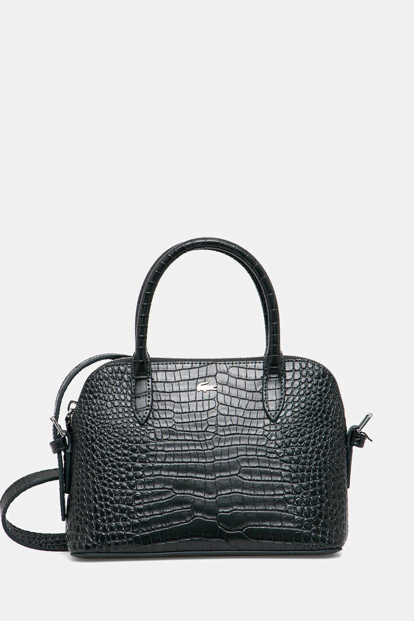 Torbica Lacoste Lacoste Croc-Effect Dome Satchel Bag Zelena | NF4983KL